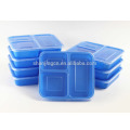 premium 3 compartment food container, colorful plastic food storage containers